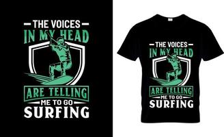conception de t-shirt de surf, slogan de t-shirt de surf et conception de vêtements, typographie de surf, vecteur de surf, illustration de surf
