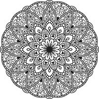 vecteur gratuit de mandala fleur circulaire