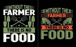 ensemble de conception de t-shirt d'agriculture agricole, ensemble de conception de t-shirt de motivation pour agriculteur vecteur