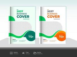 conception de couverture de brochure d'entreprise vecteur