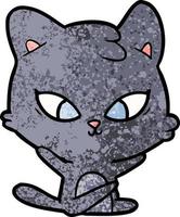 personnage de chat de vecteur en style cartoon