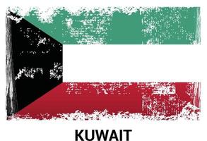 vecteur de conception de drapeaux du koweït