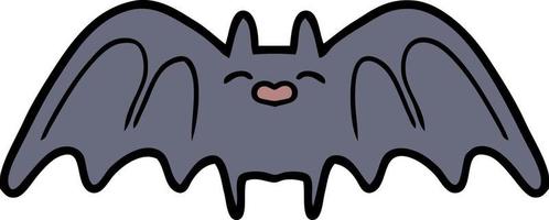 chauve-souris effrayante de dessin animé vecteur