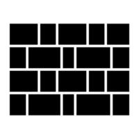 icône du design moderne du mur de briques vecteur
