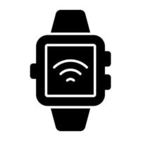 icône du design moderne de smartwatch vecteur