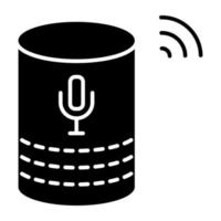 icône du design moderne du haut-parleur vecteur