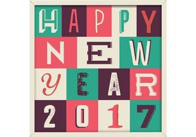 Happy New Year 2017 Vector