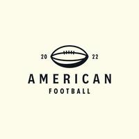 football américain ligne style vintage logo vecteur modèle illustration design