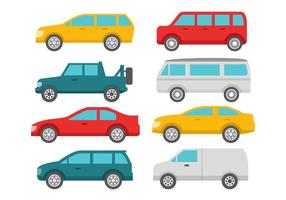 Free Vector Flat Car Collection