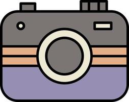 icône de couleur de caméra vecteur