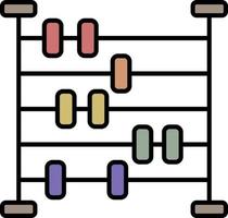 icône de couleur de contour de boulier vecteur