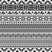 motif sans couture tribal sans soudure géométrique vecteur