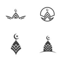 illustration vectorielle icône musulmane vecteur
