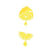 citron frais icône illustration vectorielle vecteur