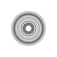 motif circulaire sous forme d'illustration de mandala vecteur