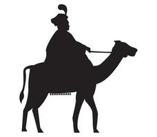 silhouette de sage balthazar vecteur