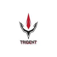 icône de vecteur de modèle de logo trident