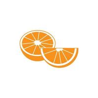 icône de fruits orange, style simple vecteur