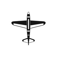 icône d'avion de chasse militaire, style simple vecteur