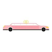 icône plate limousine vecteur