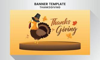 modèle de fond de célébration de thanksgiving vecteur