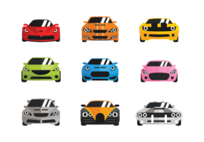 Vector Carros Flat Icons Style