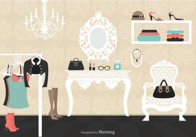 Vintage dressing Vector Illustration