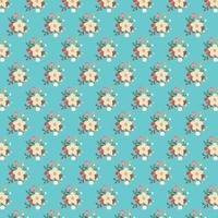 motif floral bleu vecteur