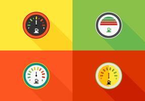 Colorful Speedometers Vector