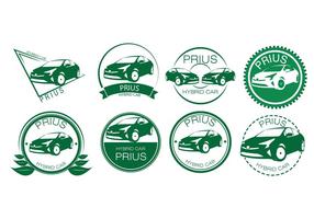 Hybrid gratuit Badges de voitures Vector