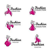 logo de boutique de mode vecteur