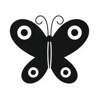 icône papillon, style simple noir vecteur