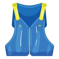 vecteur de dessin animé d'icône de gilet de natation de piscine. équipement de l'eau