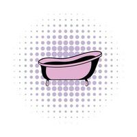 icône de bandes dessinées de bain vecteur