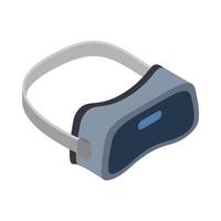 icône de casques de réalité virtuelle, style 3d isométrique vecteur