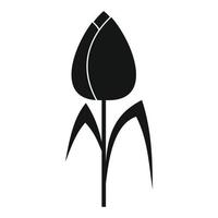 icône de tulipe dans un style simple vecteur