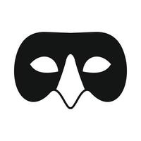 icône de masque vénitien pour hommes, style simple vecteur