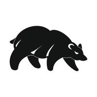 icône ours, style simple vecteur