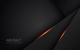 abstrait lumière orange noir espace cadre mise en page design tech triangle concept gris texture fond. vecteur eps10