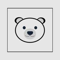 icône de panda de vecteur