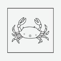 conception de crabe de vecteur