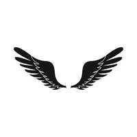 icône des ailes dans un style simple vecteur