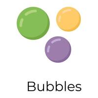 concepts de bulles à la mode vecteur