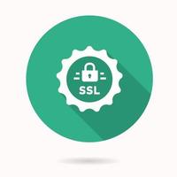 icône ssl à grandissime pour la conception graphique et web. vecteur