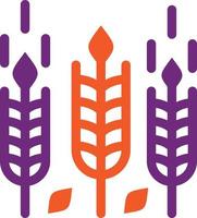 illustration de conception d'icône de vecteur de blé