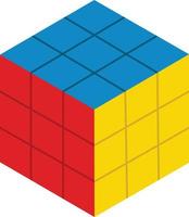 enfants cube jouet illustration vectorielle graphique vecteur
