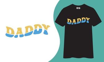 conception de t-shirt de typographie papa. vecteur
