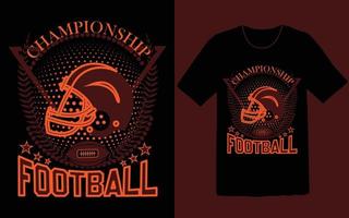 conception de t-shirt de football de championnat vecteur