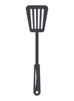 silhouette d'ustensile de cuisine spatule vecteur