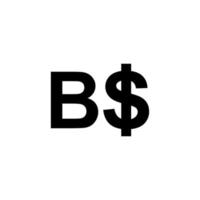 symbole d'icône de devise brunei darussalam. dollar brunéi, signe bnd. illustration vectorielle vecteur
